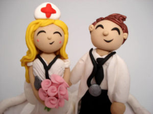 Nurse Wedding Cake Toppers