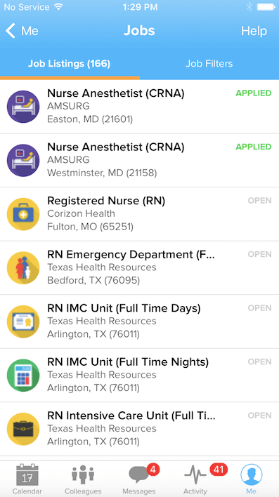 Nursegrid Job Listings