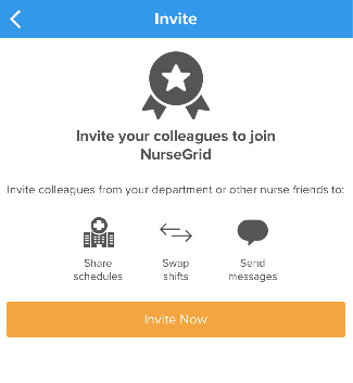 Invite Colleagues to Nursegrid