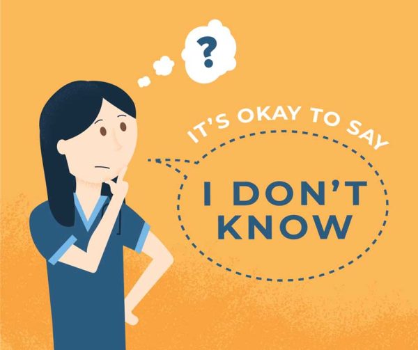 ok to say I don't know