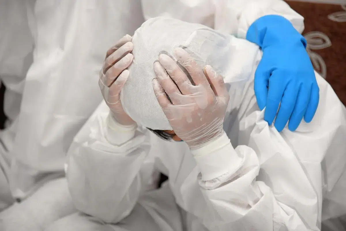 covid nurse after battle