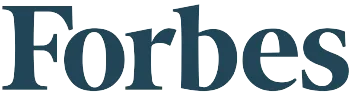 Forbes logo in bold, dark blue serif font on a transparent background.